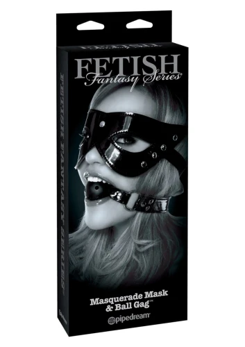 Лаковый комплект MASQUERADE MASK & BALL GAG