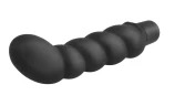 Анальный вибростимулятор точки P с загнутым кончиком Ribbed P-Spot Vibe - 10,5 см.