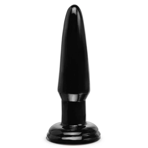 Чёрная малая анальная пробка Beginners Butt Plug - 10 см.