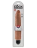 Кофейный вибратор-реалистик 10" Vibrating Stiffy - 30,5 см.