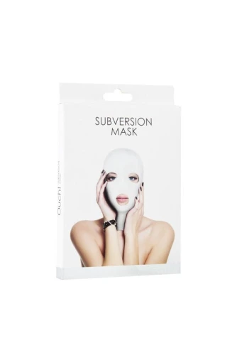 Белая маска на голову с прорезями Subversion Mask