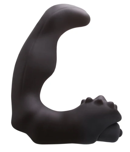 Большой чёрный анатомический массажер простаты Renegade Vibrating Massager II