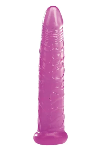 Фиолетовый желейный фаллоимитатор JELLY BENDERS THE EASY FIGHTER - 16,5 см.