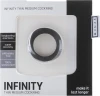 Чёрное эрекционное кольцо Infinity Thin Medium