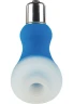Голубой мини-вибратор Posh Silicone Ice Massager Tease со съемной насадкой для заморозки