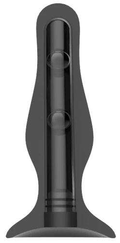 Чёрная анальная пробка Self Penetrating Butt Plug № 67 - 12,7 см.