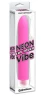 Неоново-розовый вибратор Neon Luv Touch Vibe - 17 см.