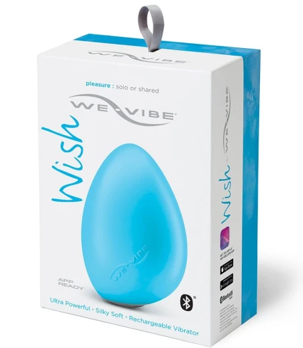 Голубой вибромассажёр We-Vibe Wish Blue