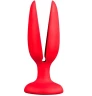 Красная пробка-бутон MENZSTUFF FLOWER BUTT PLUG 4INCH - 11 см.