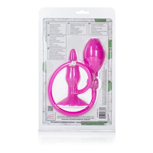 Розовый анальный расширитель Booty Call Booty Pumper Small - 9,5 см.