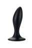Массажер простаты Curved Silicone Prostate Probe из силикона чёрный