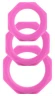 Набор розовых эрекционных колец Octagon Rings 3 sizes