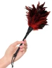 Кисточка с красно-чёрными пёрышками FRISKY FEATHER DUSTER - 36 см.