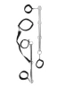 Набор металлических распорок с неопреновыми манжетами BLAZE SPREADER BAR SET
