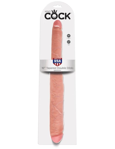 Двусторонний дилдо 16" Tapered Double Dildo - 40,6 см.