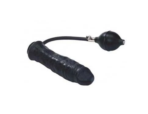 Расширяющийся фаллопротез Inflatable Black Prosthetic - 17 см.