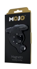 Чёрное эрекционное кольцо с магнитами MOJO MAGNETO