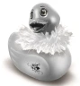 Серебристая уточка вибратор I Rub My Duckie Paris Silver Travel Size