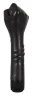 Чёрный вибратор-рука для фистинга The Black Fist Vibrator - 24 см.