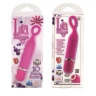 Розовый мини-вибромассажер Lia Mini Massager Plesure O - 11,5 см.