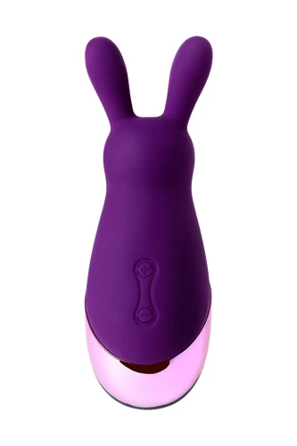 Фиолетовый стимулятор эрогенных зон Eromantica BUNNY - 21,5 см.