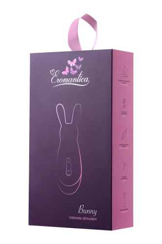Фиолетовый стимулятор эрогенных зон Eromantica BUNNY - 21,5 см.