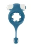 Синее эрекционное виброкольцо Infinity Vibrating Cockring with Dangling Ball