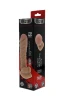 Фаллоимитатор с богатым рельефом поверхности REALSTUFF REAL FEELING DONG 7INCH FLESH - 17,8 см.