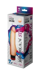 Вибромассажёр HUMAN STYLE 7,3" с бугорком - 18,5 см.