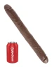 Коричневый двусторонний фаллоимитатор 16" Thick Double Dildo - 40,6 см.