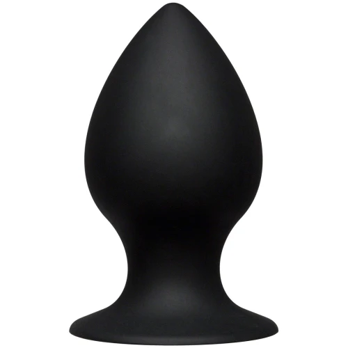 Чёрная анальная пробка Kink Ace Silicone Plug 4.5" - 11,43 см.
