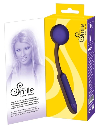 Фиолетовый вибратор для G-точки Smile G-Spot Vibrator - 16,7 см.