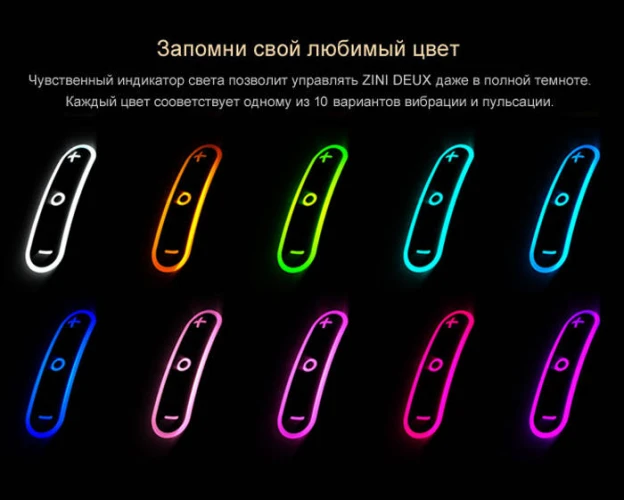 Фиолетовый вибратор для пары 2 в 1 ZINI DEUX