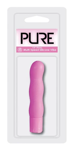Фиолетовый мини-вибратор PURE 3.5INCH VIBRATOR PURPLE - 9 см.