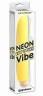 Жёлтый водонепроницаемый вибратор Neon Luv Touch Vibe - 17 см.