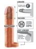 Телесная насадка с кольцом Perfect 2" Extension with Ball Strap - 19 см.