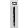 Чёрный двухголовый фаллоимитатор Basix Rubber Works 18" - 45 см.