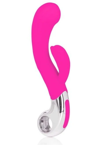 Розовый вибромассажер Embrace Felicity Wand - 21 см.