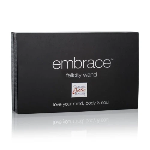 Розовый вибромассажер Embrace Felicity Wand - 21 см.