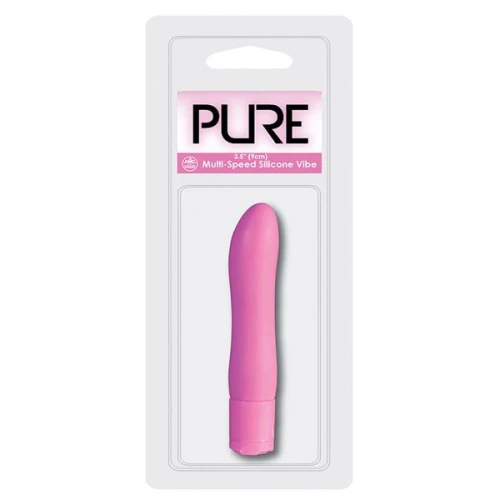 Фиолетовый вибромассажёр PURE 3.5INCH VIBRATOR PURPLE - 9 см.