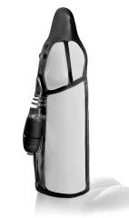 Чёрная вибронасадка Vibrating Cock Rocket - 17,7 см.