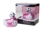 Бело-розовый вибратор-уточка I Rub My Duckie Bondage Travel Size