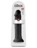 Чёрный фаллоимитатор-гигант на присоске 14" Cock - 36 см.