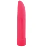 Классический розовый вибратор со скошенным кончиком BASICX MULTISPEED VIBRATOR - 13 см.
