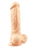Телесный фаллоимитатор Colours Pleasures Thick 5" Dildo - 18,3 см.