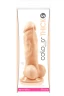 Телесный фаллоимитатор Colours Pleasures Thick 5" Dildo - 18,3 см.
