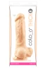 Большой фаллоимитатор Colours Pleasures Thick 8" Dildo - 23,8 см.