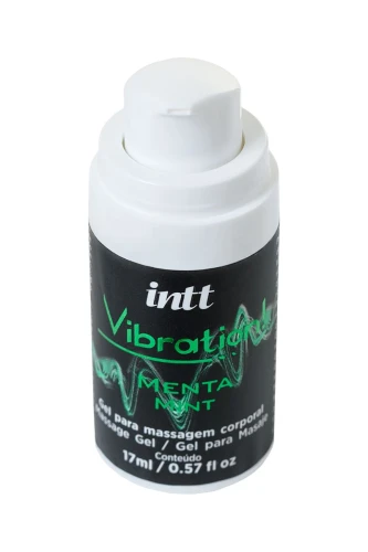 Жидкий массажный гель VIBRATION Mint с ароматом мяты и эффектом вибрации - 17 мл.