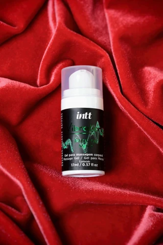 Жидкий массажный гель VIBRATION Mint с ароматом мяты и эффектом вибрации - 17 мл.
