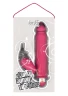 Розовый вибратор с клиторальным стимулятором FUNKY BUNNY - 18,5 см.